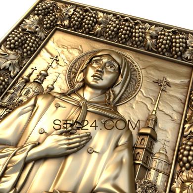 Icons (St. Xenia of Petersburg, IK_1708) 3D models for cnc